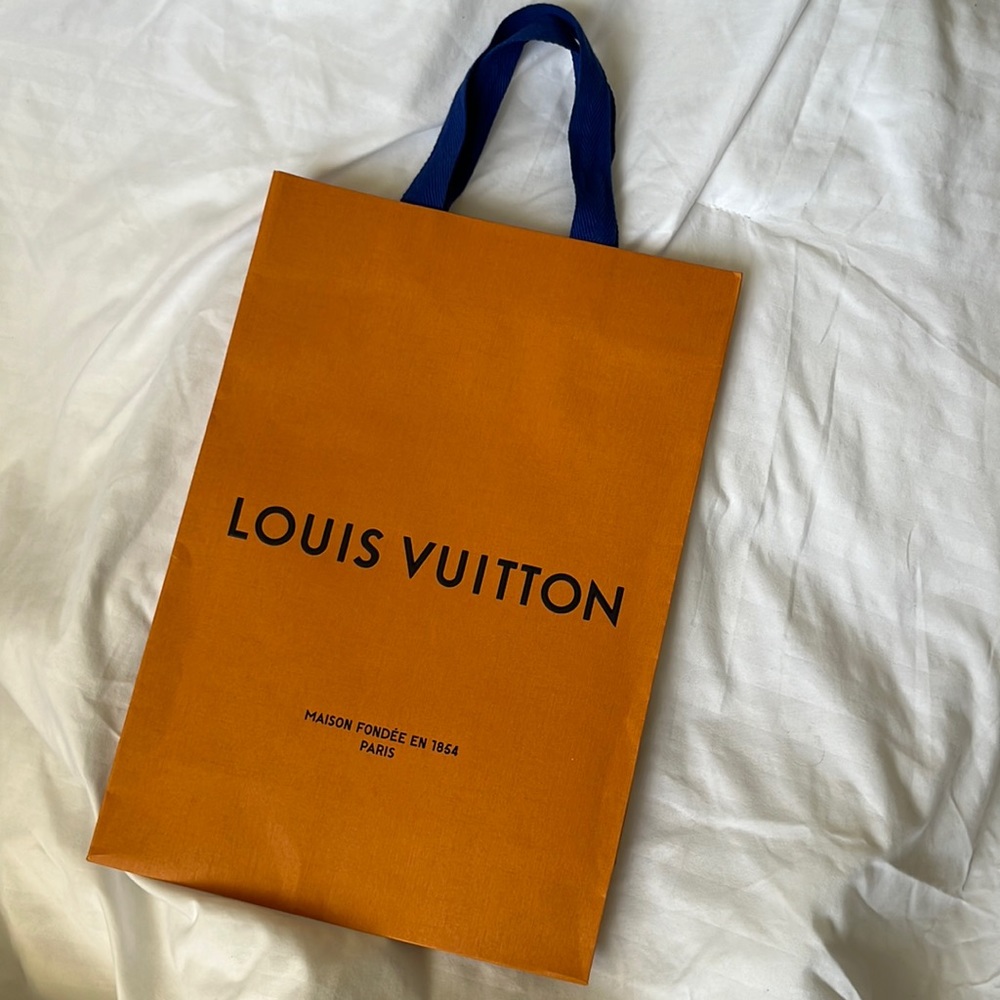 Louis Vuitton 14x10x4.25 in shopping bag